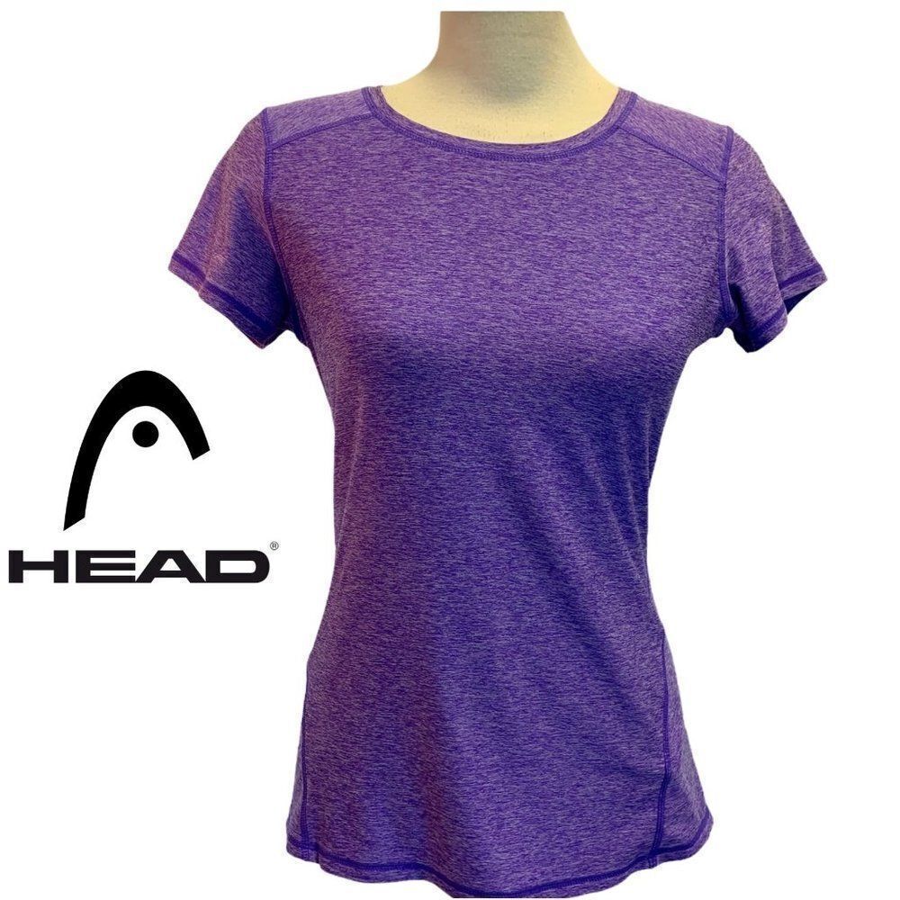 𝅺HEAD Purple short sleeve stretchy T-Shirt Sz S